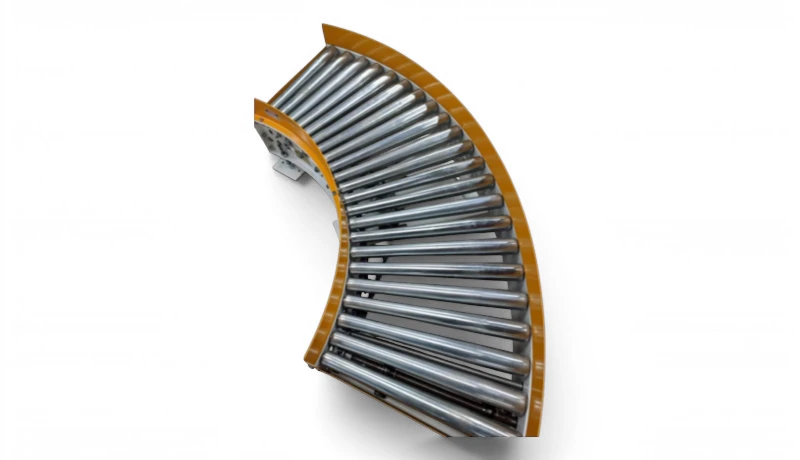 Curva de rodillos a 90 grados para transportador por gravedad Cal.10 — ConveyorsMX Store Monterrey
